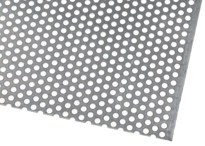Aluminium Perforated Metal Sheet, 500mm L, 500mm W, 1.2mm Thickness